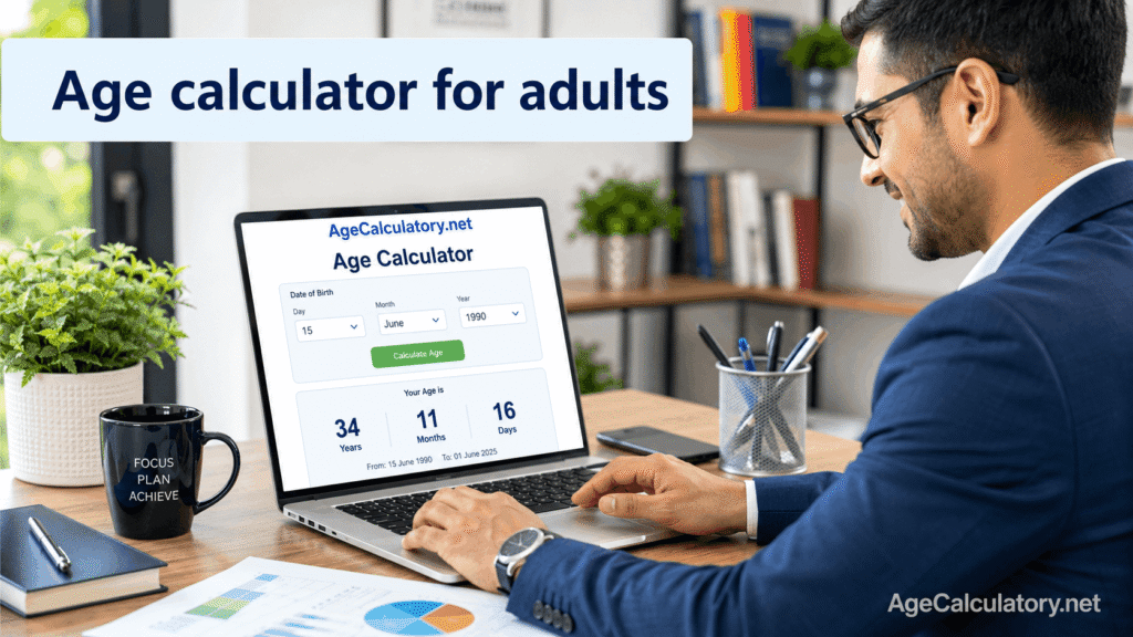 Age Calculator for Adults - Age Calculator by AgeCalculatory.net