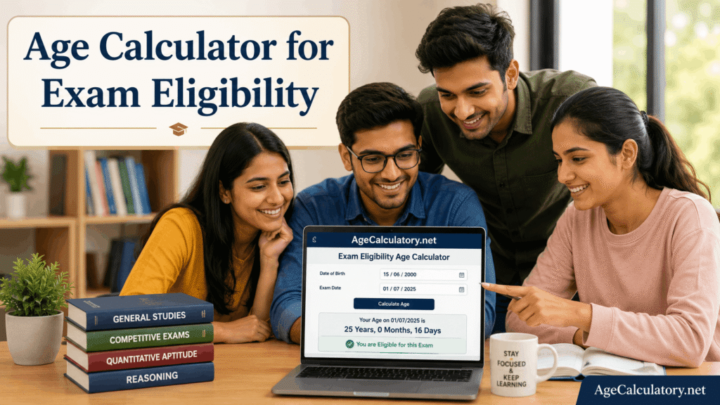 Age Calculator for Exam Eligibility - Exam Age Eligibility Calculator by AgeCalculatory.net