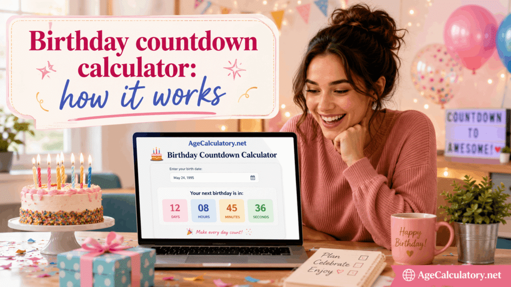 Birthday Countdown Calculator How it Works - Age Calculator by AgeCalculatory.net