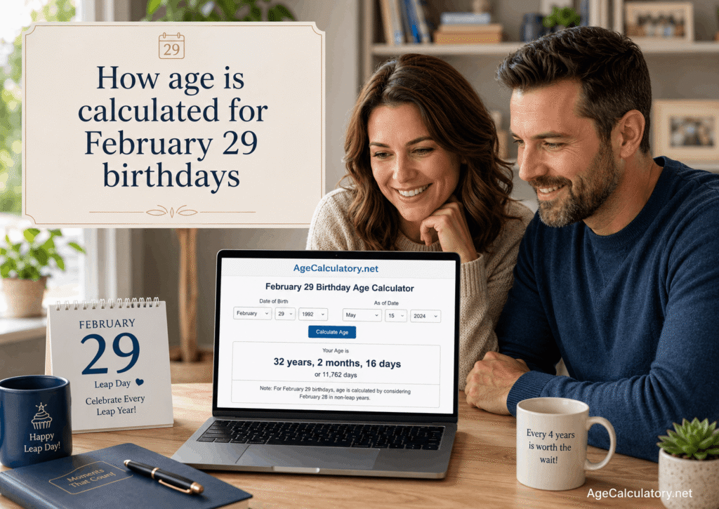 How Age is Calculated for February 29 Birthdays - Age Calculator by AgeCalculatory.net