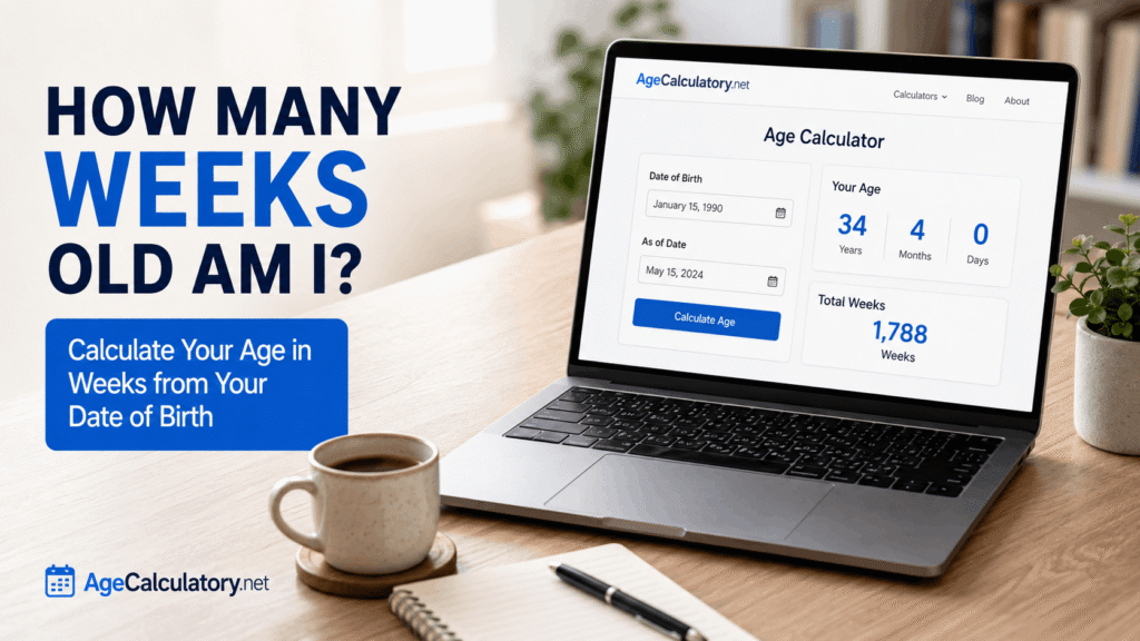 How Many Weeks Old am I - Age Calculator by AgeCalculatory.net