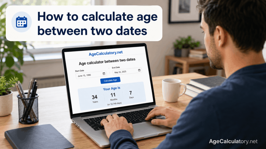 How to Calculate Age Between Two Dates - Age Calculator by AgeCalculatory.net