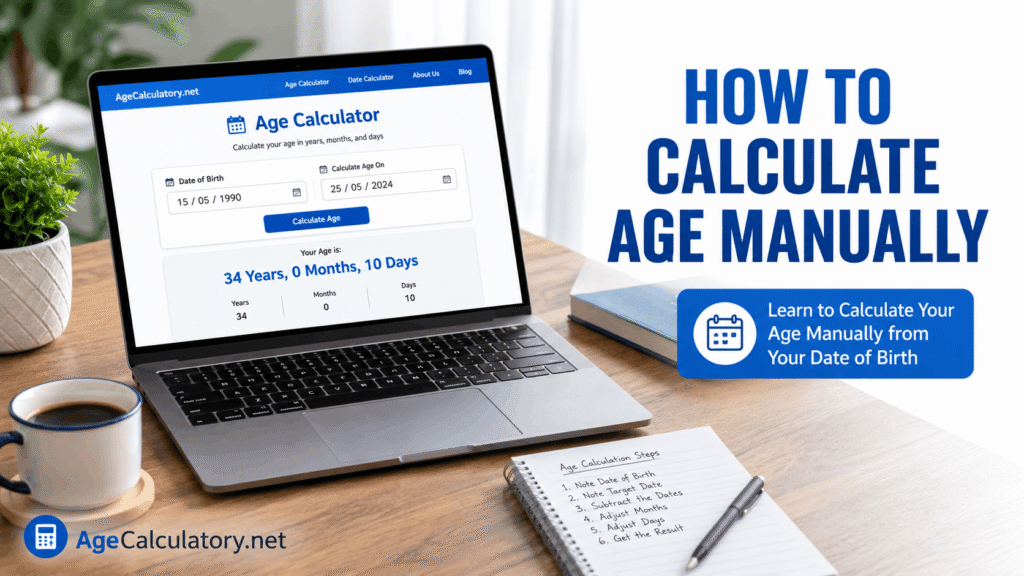 How to Calculate Age Manually - Age Calculator by AgeCalculatory.net