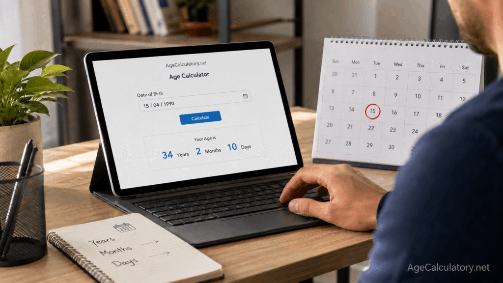 How to Calculate Age from Date of Birth - Age Calculator by AgeCalculatory.net