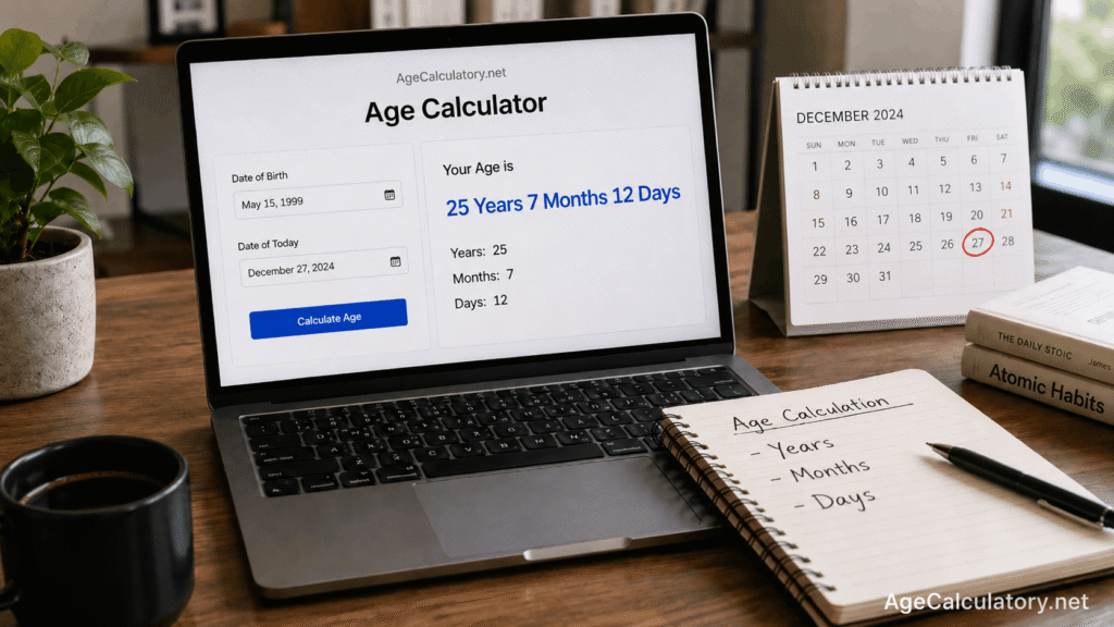 How to Calculate Age in Years, Months, and Days - Age Calculator by AgeCalculatory.net