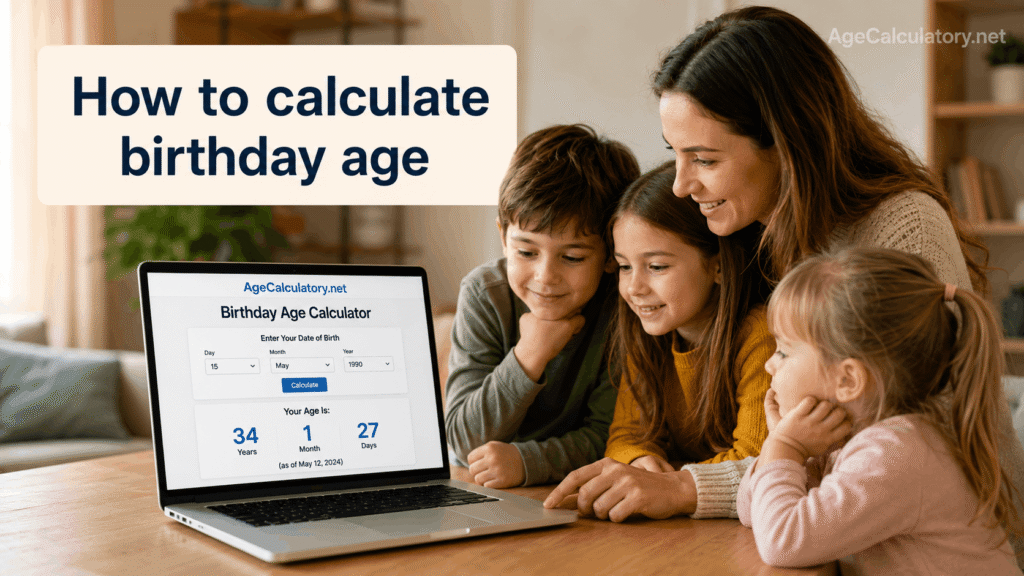How to Calculate Birthday Age - Birthday Calculator by AgeCalculatory.net