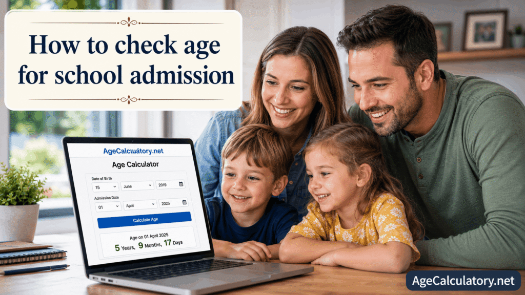 How to Check Age for School Admission - School Admission Age Calculator by AgeCalculatory.net