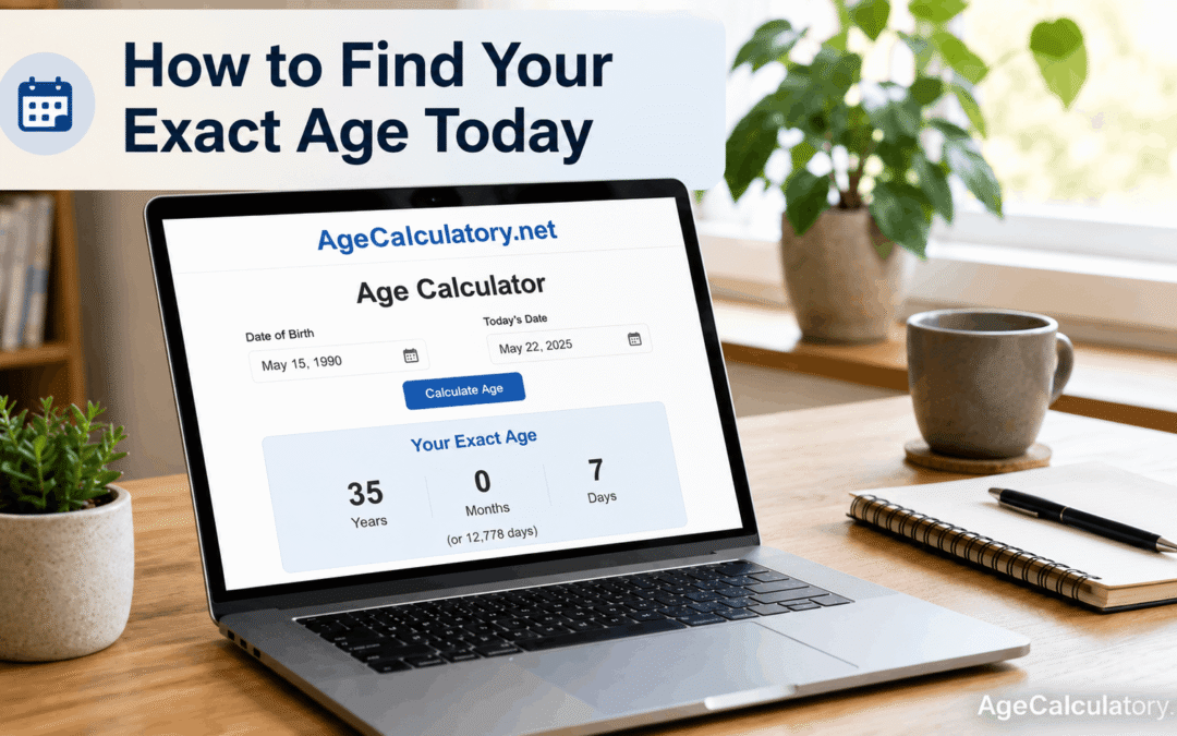 How to Find Your Exact Age Today - Age Calculator by AgeCalculatory.net