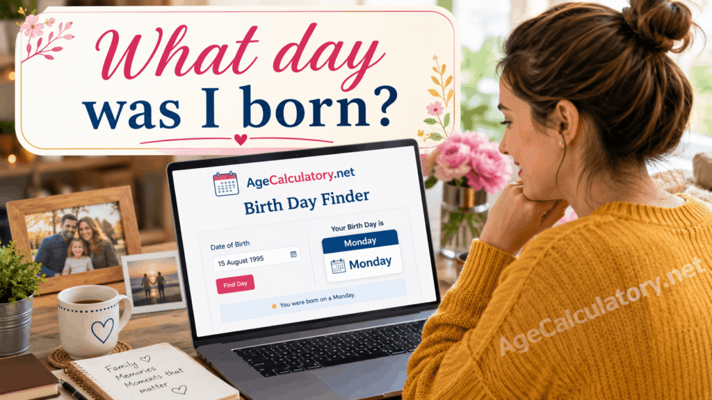 What Day Was I Born - Age Calculator by AgeCalculatory.net