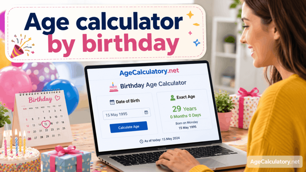 Age Calculator by Birthday - Age Calculator by AgeCalculatory.net