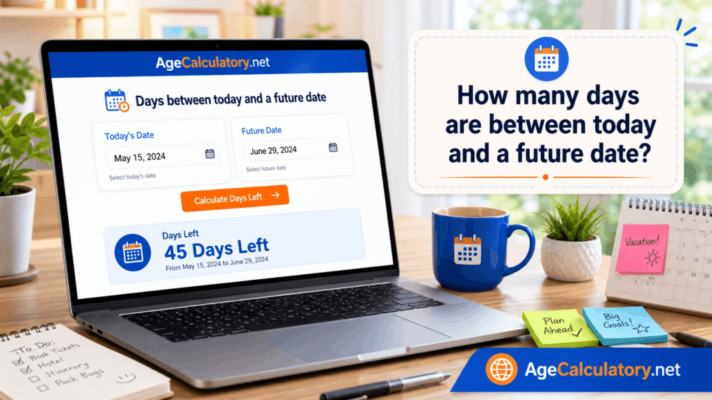 How Many Days are Between Today and a Future Date - Age Calculator by AgeCalculatory.net
