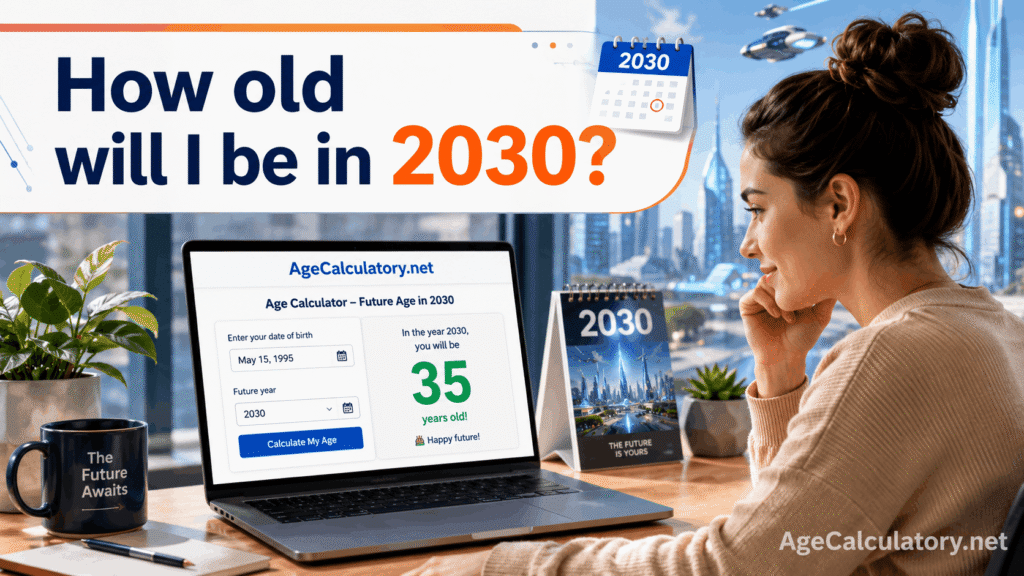 How old will I be in 2030 - Age Calculator by AgeCalculatory.net