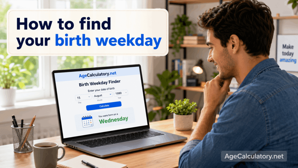 How to Find Your Birth Weekday - Age Calculator by AgeCalculatory.net