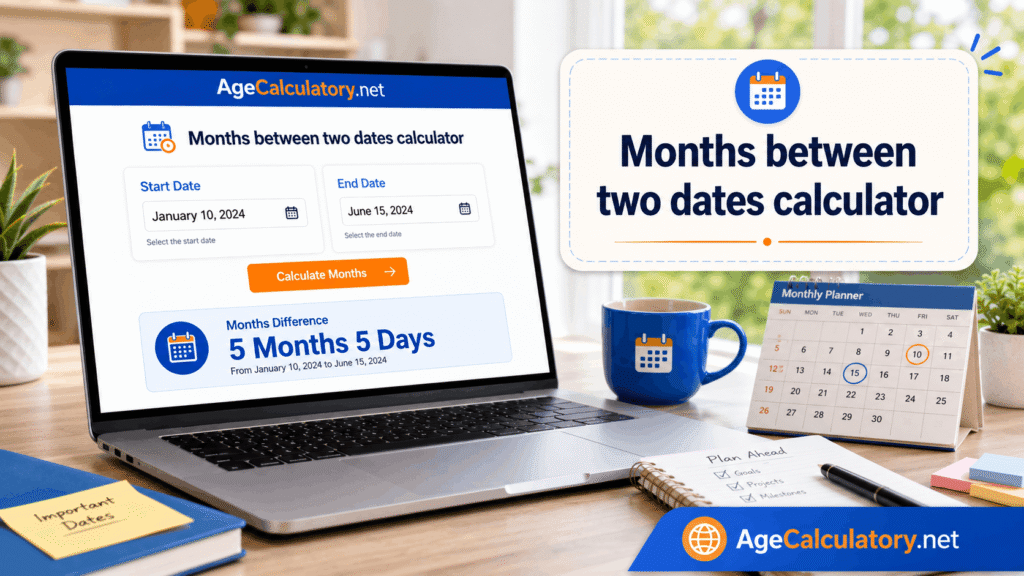 Months Between Two Dates Calculator